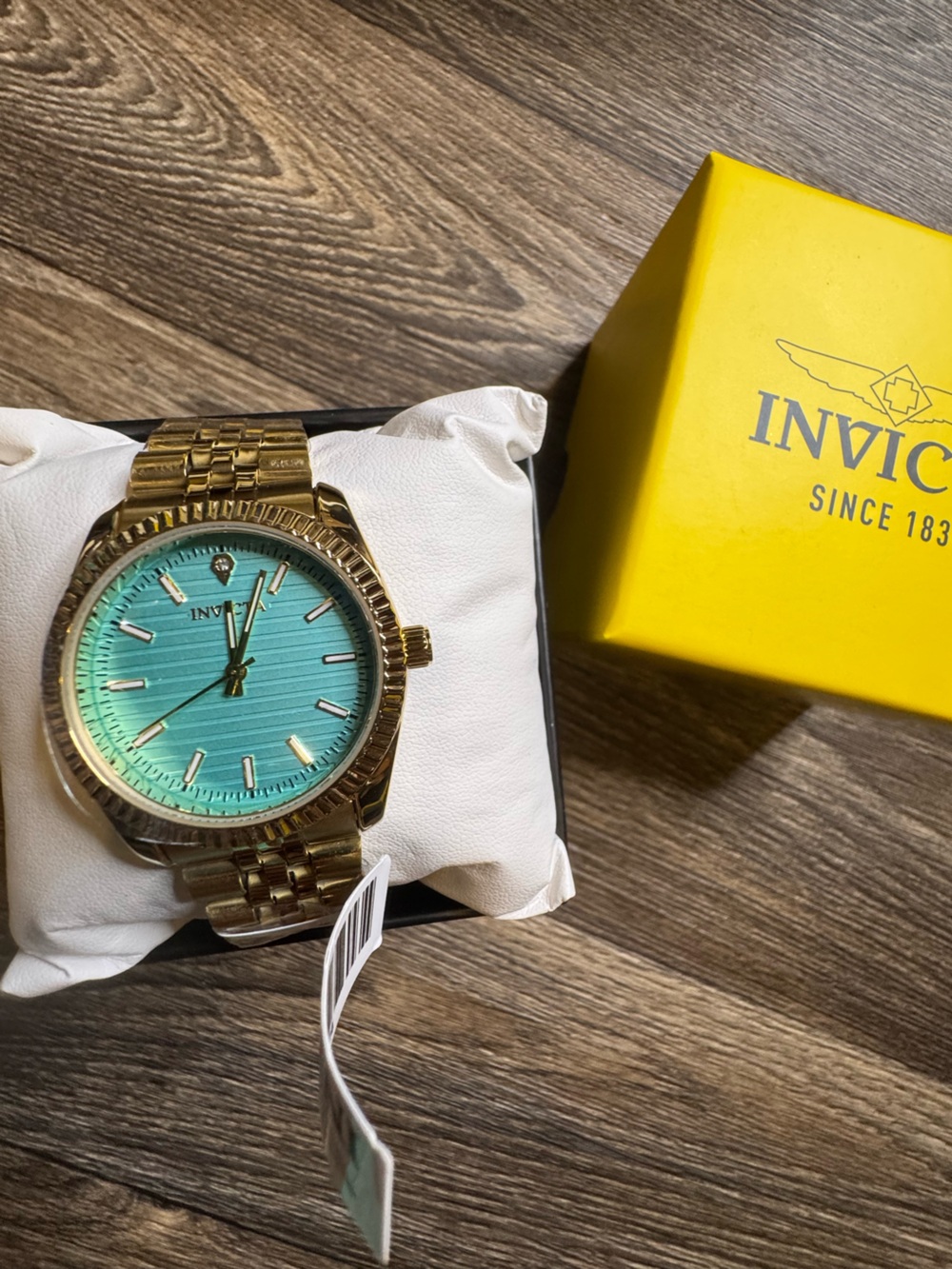 Invicta Celestial Somerset Gold Watch with Tiffany Blue Dial